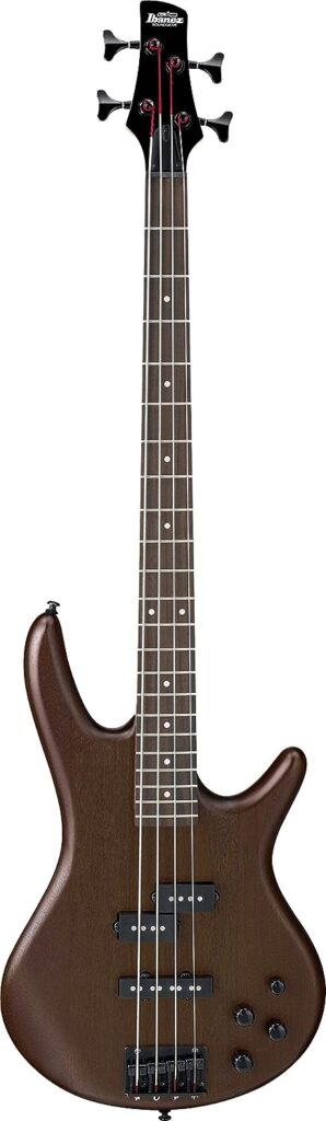 Ibanez GSR 4 String Bass Guitar, Right Handed, Walnut Flat (GSR200BWNF)